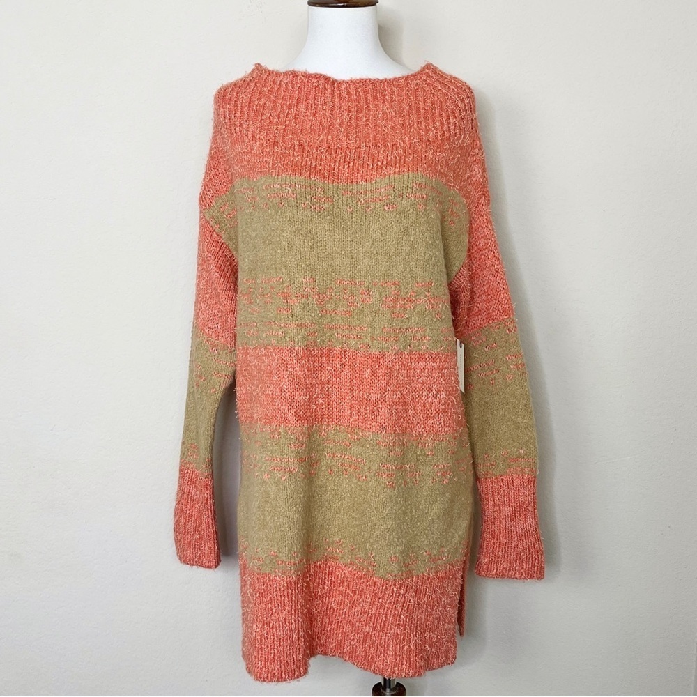 Anthropologie Pilcro Women's Rugby Tunic
Sweater Orange Tan Knit‎ Long - Picture 4 of 15